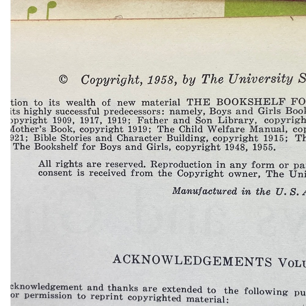 The Bookshelf for Boys and Girls Hardcover Book Volume VIII Bookland Classic Vtg - Picture 5 of 13